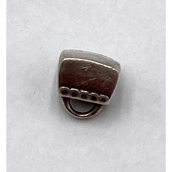 Pandora S925 ALE Sterling Silver Purse Pink CZ Vintage Retired - Picture 6 of 6